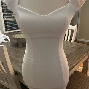 Elegant White Mini Dress